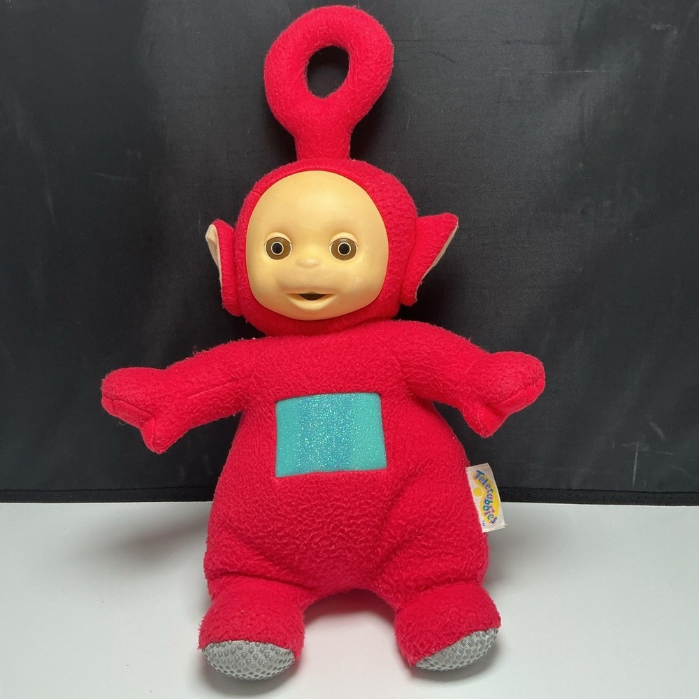 VTG 1998 Teletubbies Talking 15" Tall PO Red Plush Doll Toy Works Playskool
